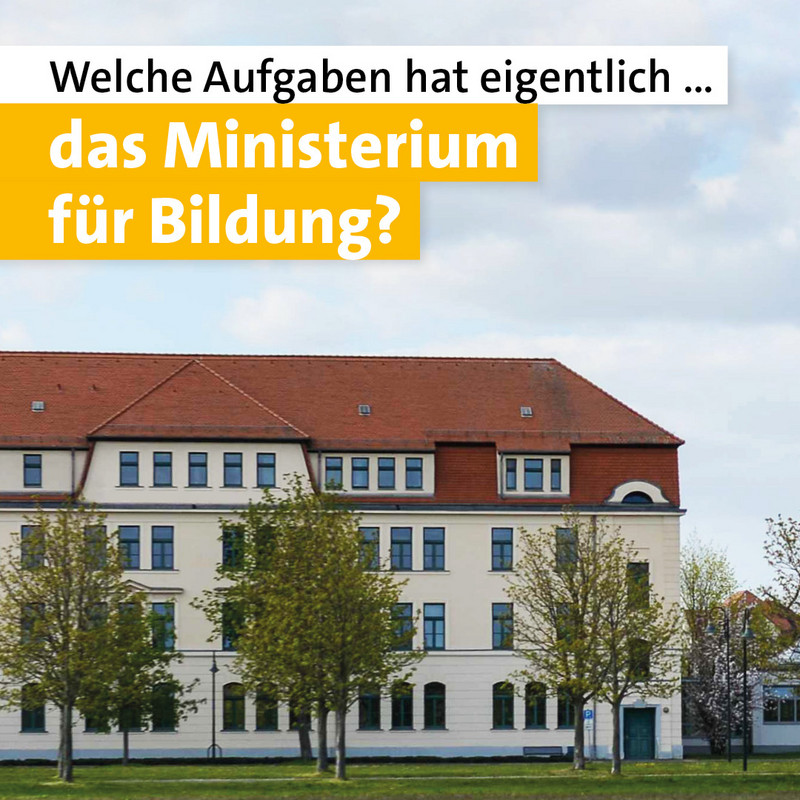 Das Bild zeigt das Ministerium für Bildung.