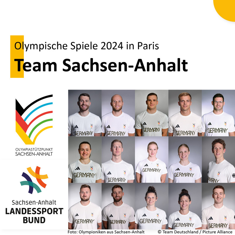 Das Bild zeigt Olympioniken aus Sachsen-Anhalt.