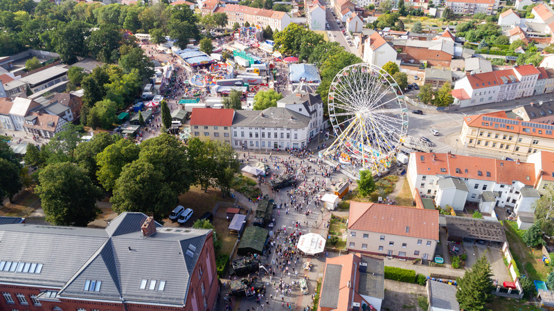 Das Festgebiet von oben.